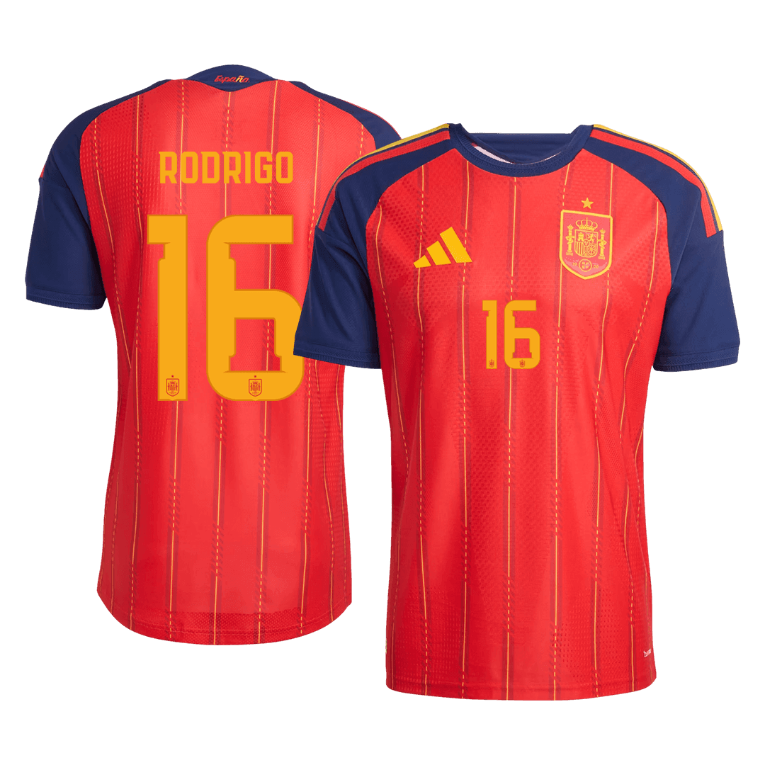 RODRIGO #16 Spania Hjemmespillerversjon Jersey World Cup 2026