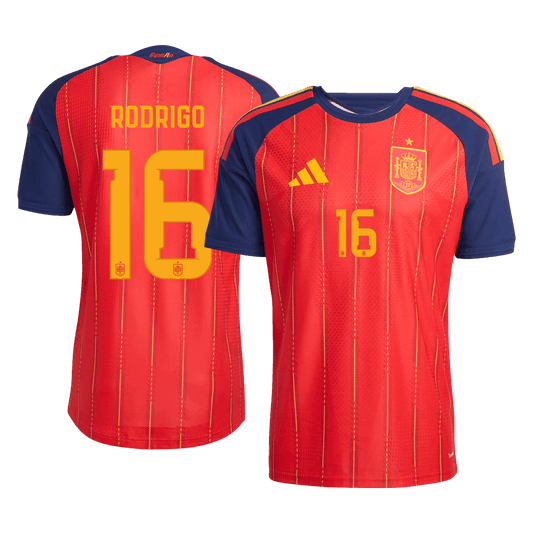RODRIGO #16 Spania Hjemmespillerversjon Jersey World Cup 2026