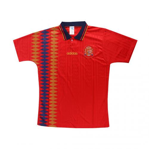 Retro Soccer Jersey Spain Home World Cup 1994