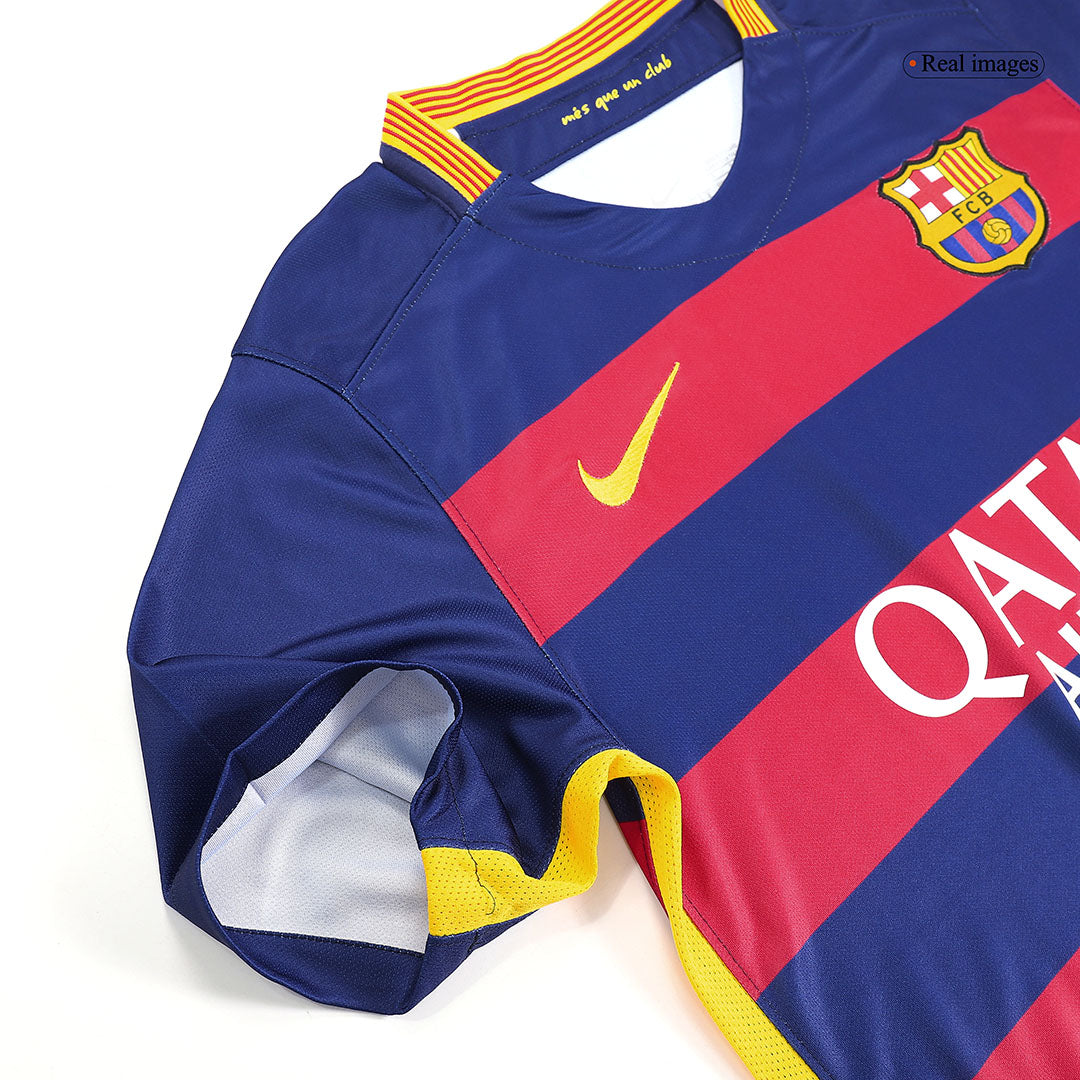 Retro fotballdrakt Barcelona Hjem 2015/16