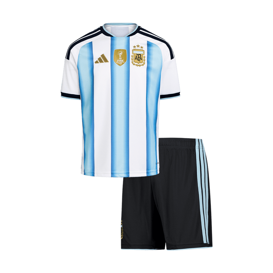 Argentina hjemme fotballdrakter for barn til verdensmesterskapet i 2026