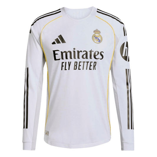 Real Madrid hjemmefotballdrakt med lange ermer 2025/26