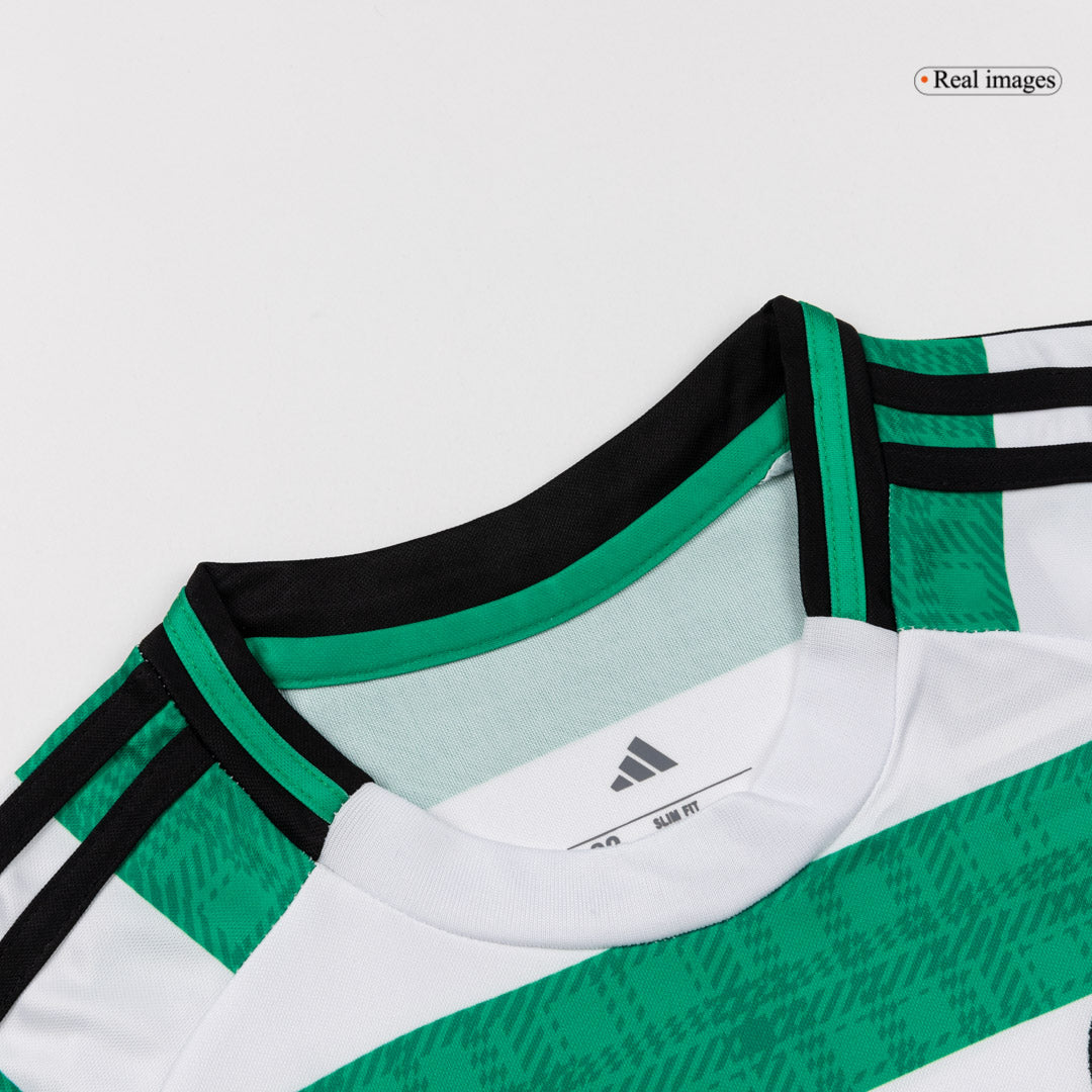 Celtic tilpassede hjemmefotballsett for barn 2025/26