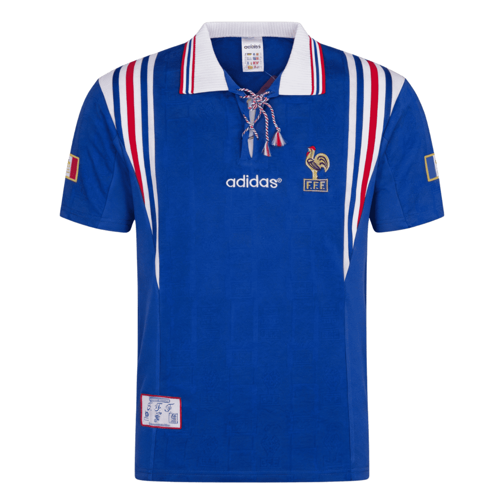 Retro fotballdrakt Frankrike hjemme-EM 1996