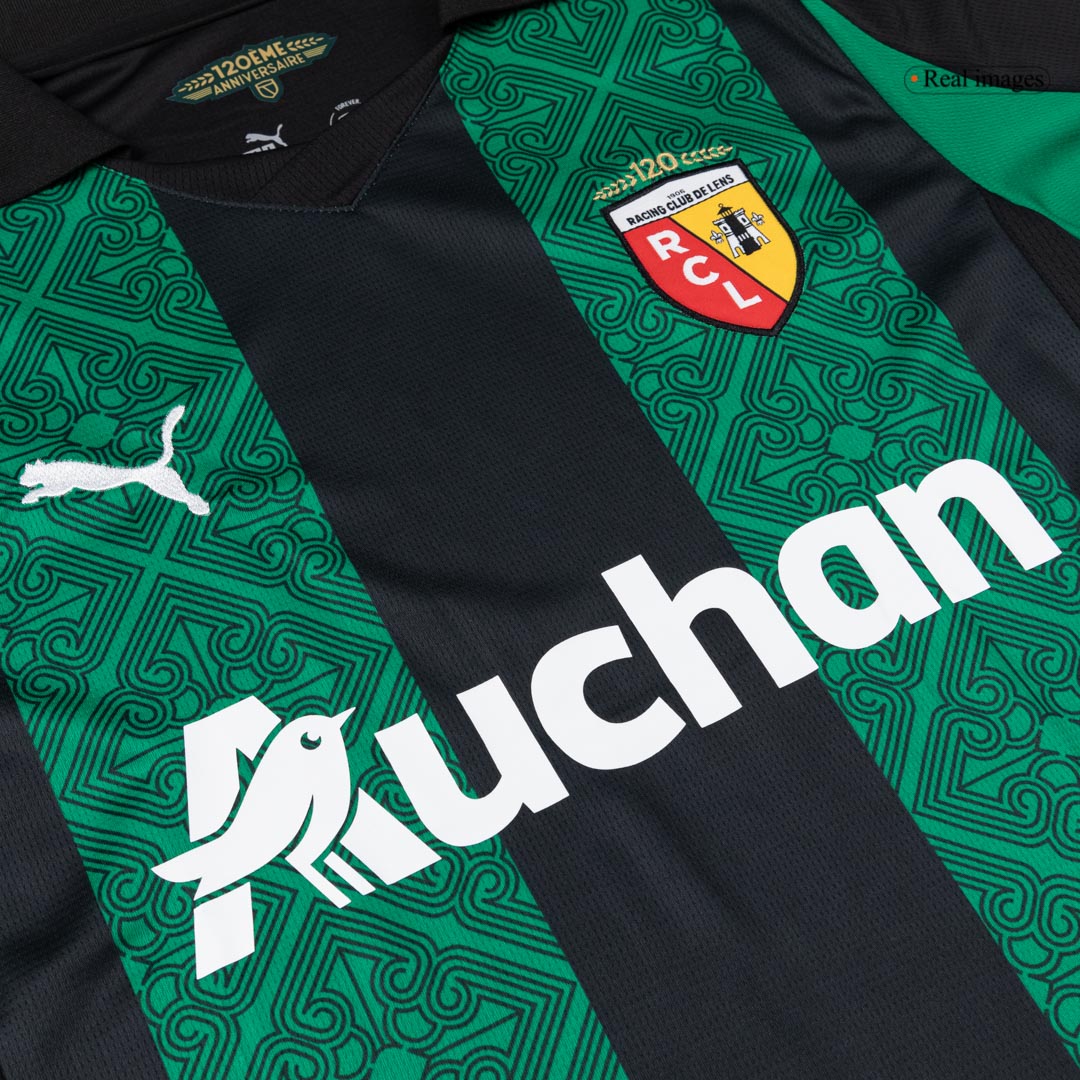 THAUVIN#10 RC Lens Away fotballdrakt 25/26 grønn og svart