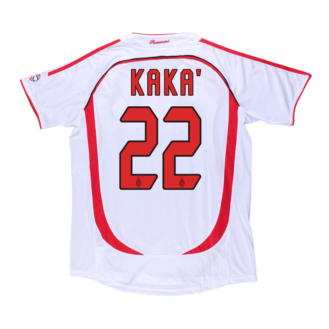 Vintage fotballdrakt KAKA' #22 AC Milan Borte 2006/07-UCL