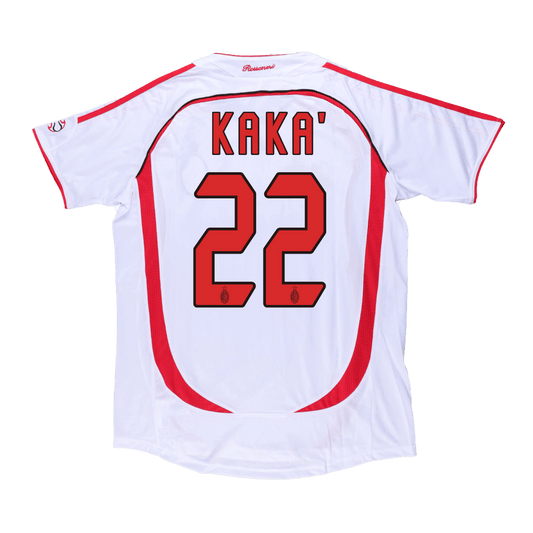 Vintage fotballdrakt KAKA' #22 AC Milan Borte 2006/07-UCL