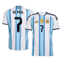 DE PAUL #7 Argentina hjemmefotballdrakt 2026