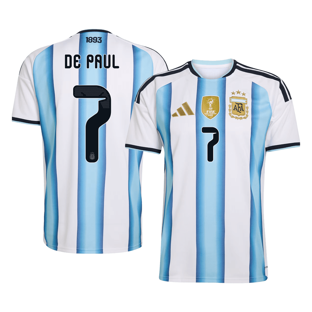 DE PAUL #7 Argentina hjemmefotballdrakt 2026