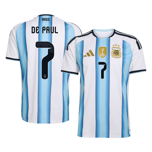 DE PAUL #7 Argentina hjemmefotballdrakt 2026