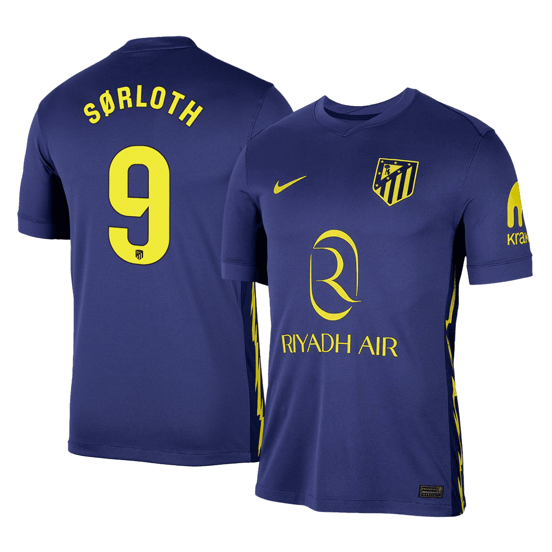 S?RLOTH #9 Atletico Madrid Fotballdrakt Borte 2025/26