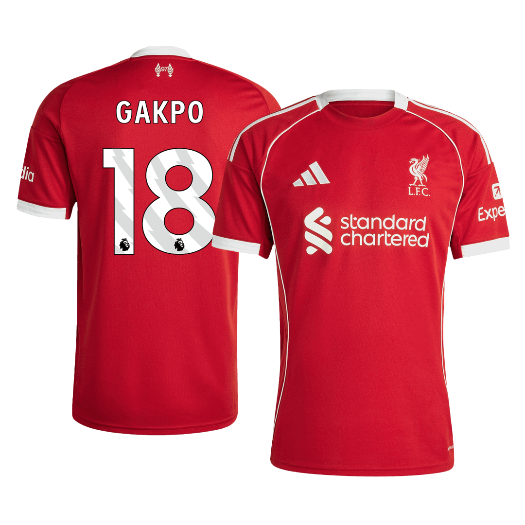 GAKPO #18 Liverpool hjemmefotballdrakt 2025/26