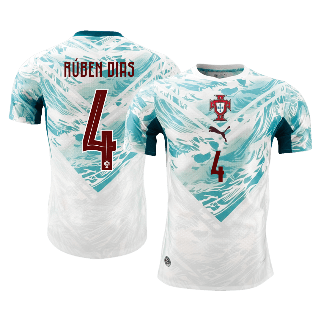 RúBEN DIAS #4 Portugal Bortespillerversjon Jersey World Cup 2026