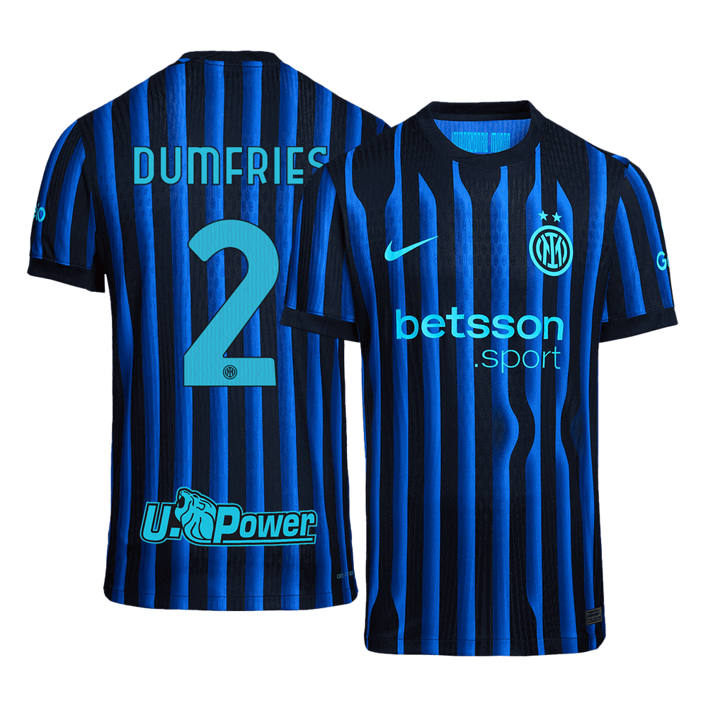 DUMFRIES #2 Inter Milan Kotipelipaita Authentic 2025/26