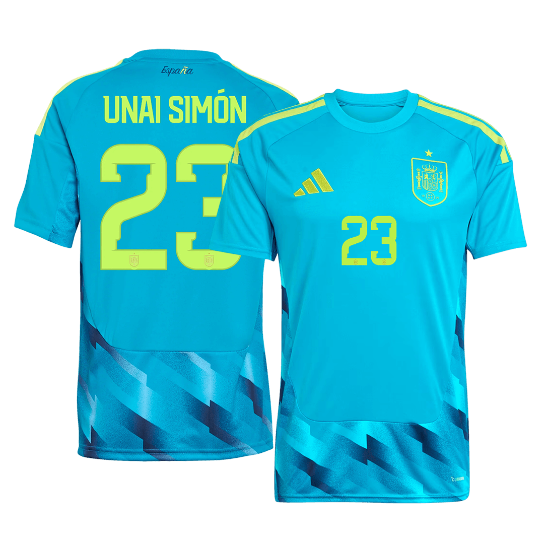 UNAI SIMóN #23 Spania Målvakt Fotball-VM 2026 Blå