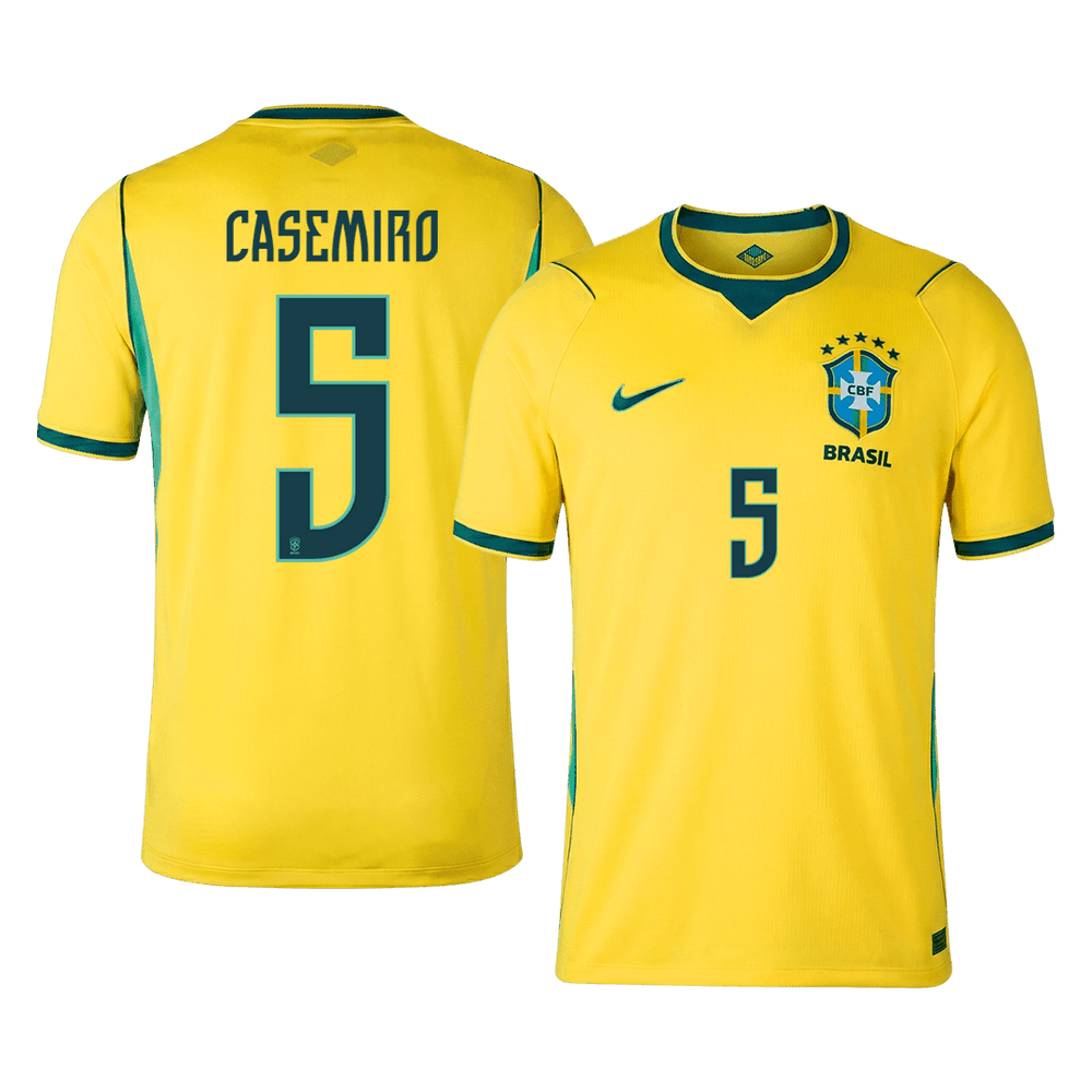 CASEMIRO #5 Brasil hjemmefotballdrakt VM 2026