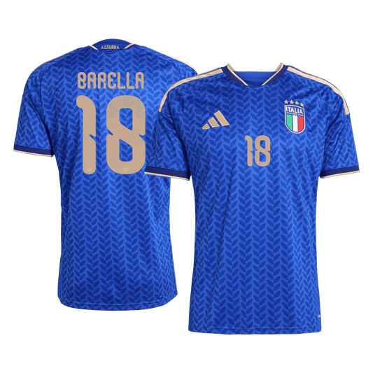 BARELLA #18 Italia hjemmefotballdrakt VM 2026
