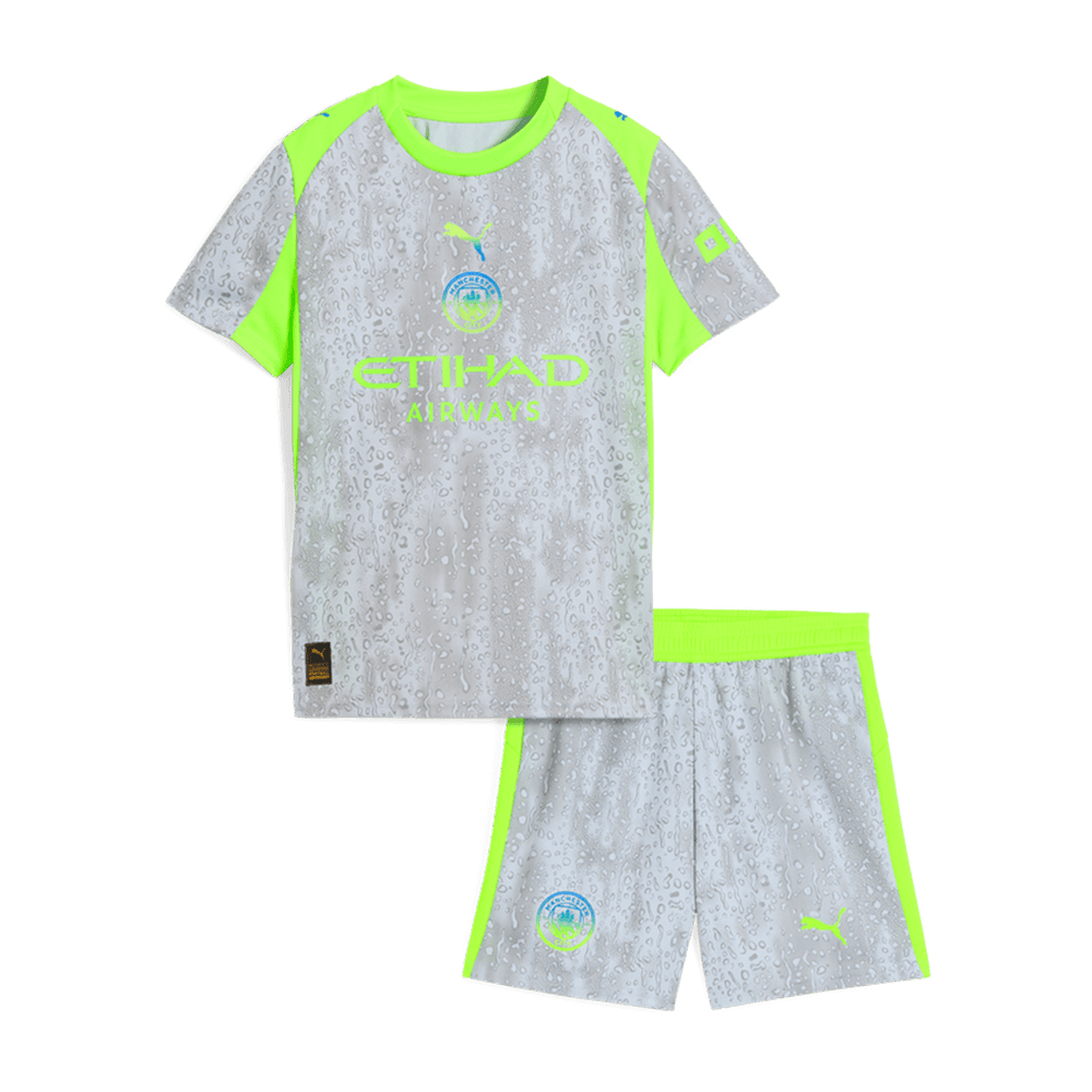Manchester City kolmas vierasasu lasten jalkapallopaita 2025/26