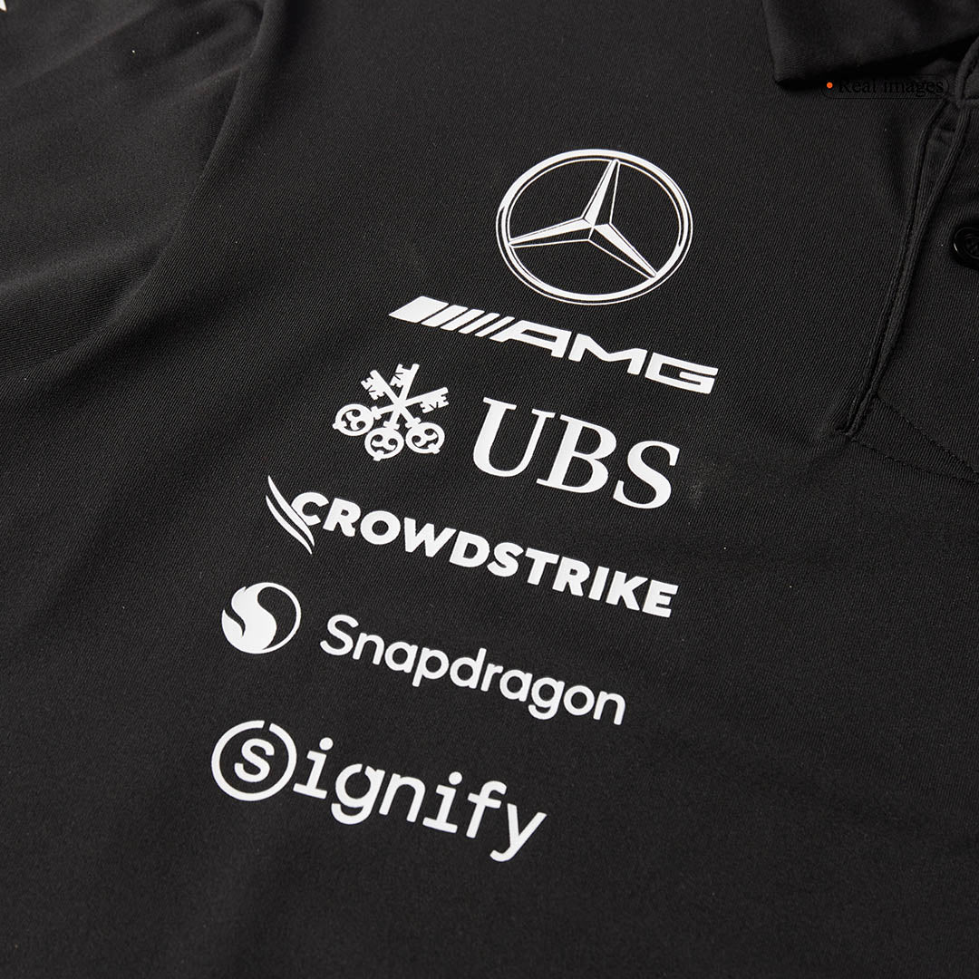 Mercedes AMG Petronas F1 2025 Team Polo Svart