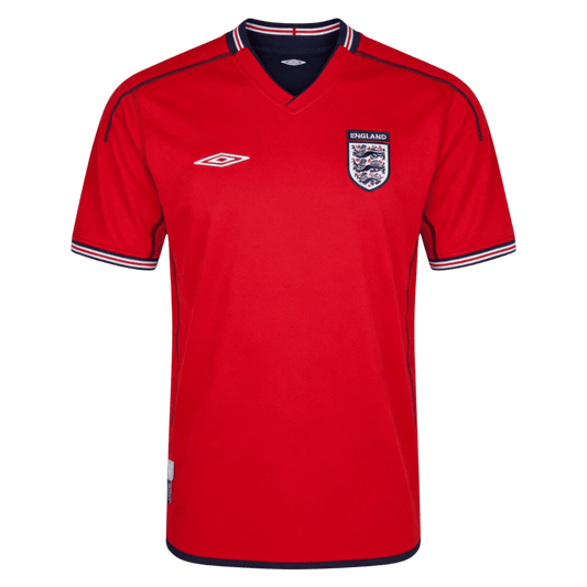 Retro Soccer Jersey England Away World Cup 2002