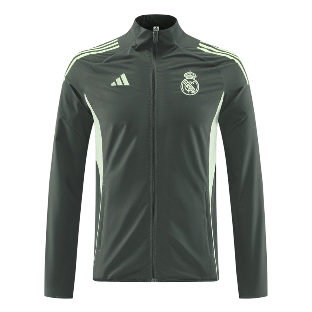 Real Madrid Windbreaker Jacket 2025/26 - Mørkegrønn