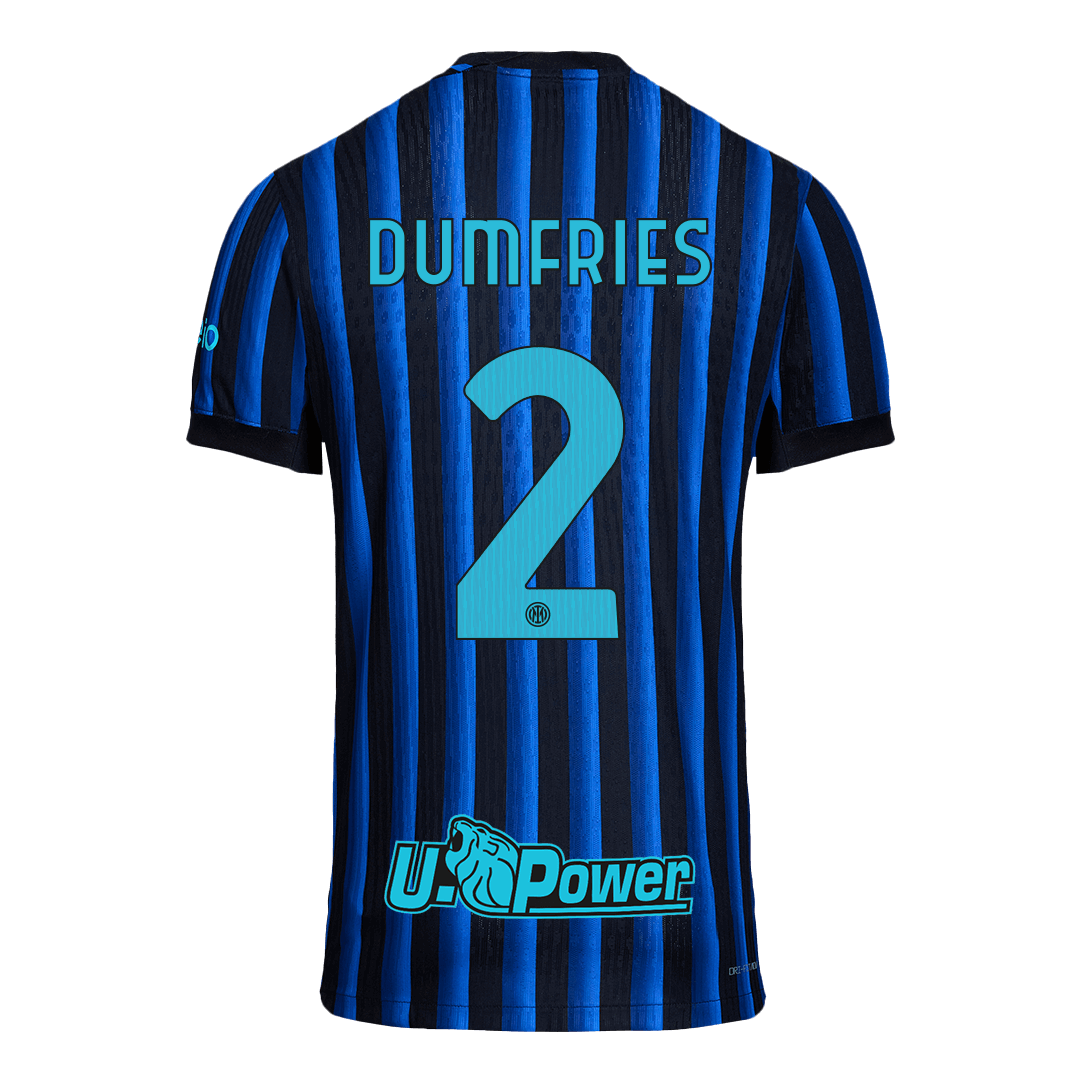 DUMFRIES #2 Inter Milan Hjemme Autentisk fotballdrakt 2025/26