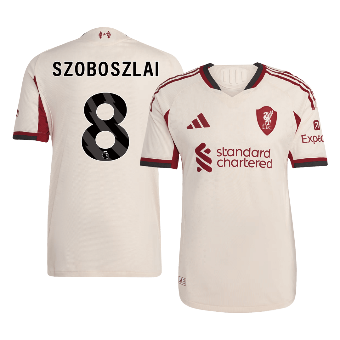SZOBOSZLAI #8 Liverpool Autentisk Fotballdrakt Borte 2025/26