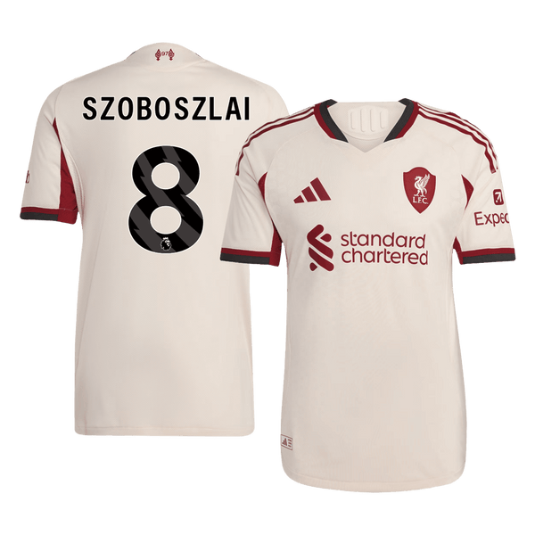 SZOBOSZLAI #8 Liverpool Autentisk Fotballdrakt Borte 2025/26