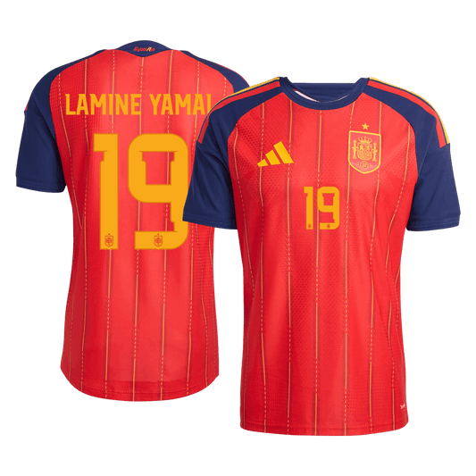 LAMINE YAMAL #19 Spania Hjemmespillerversjon Jersey World Cup 2026