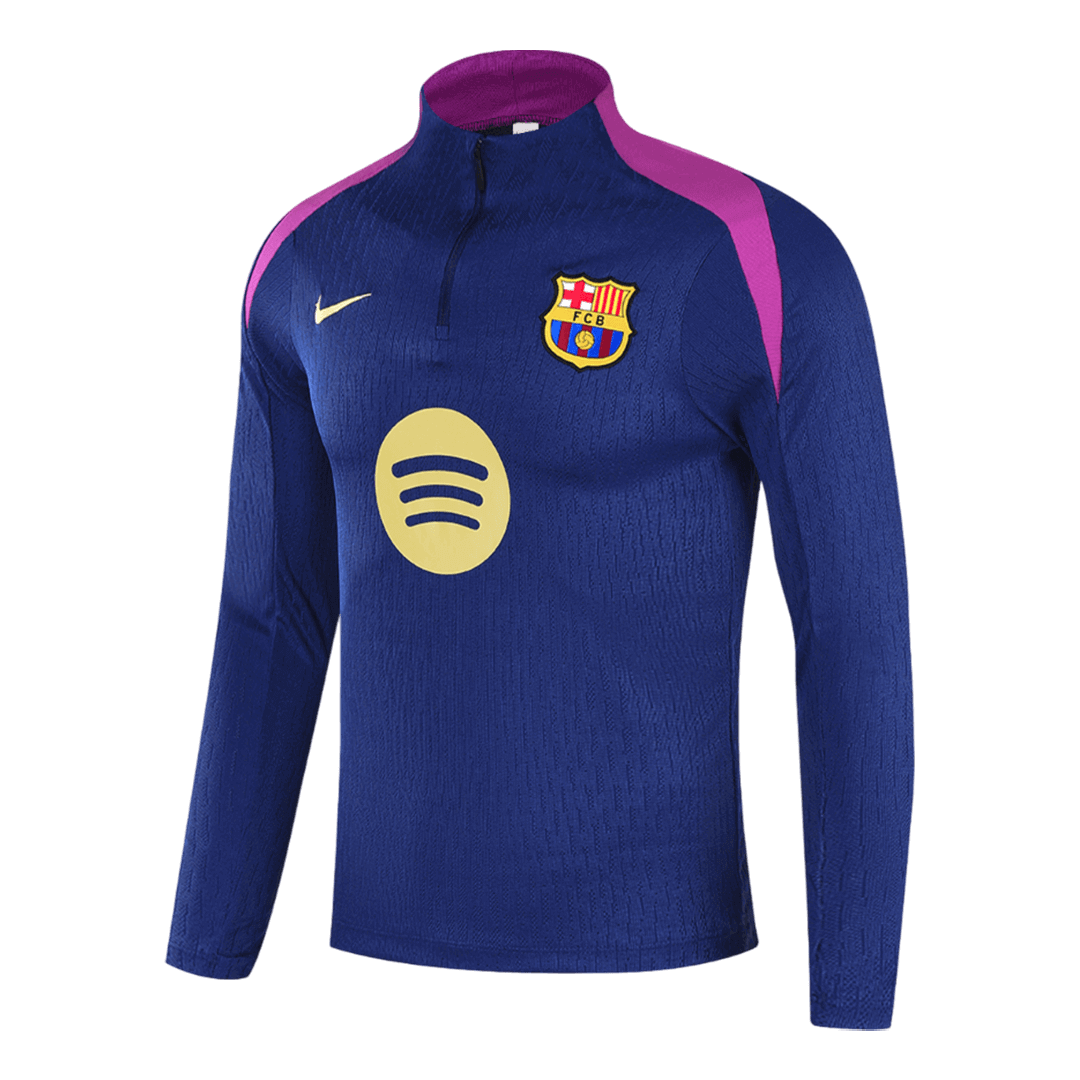 Barcelona 1/4 Zip Treningsdrakt 2025/26 Navy