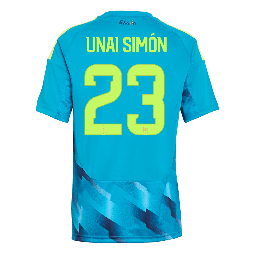 UNAI SIMóN #23 Spania Målvakt Fotball-VM 2026 Blå