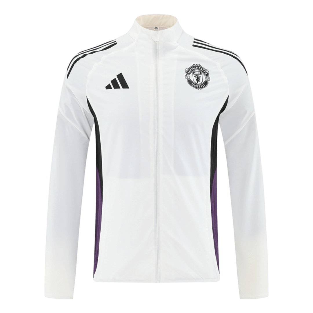 Manchester United Windbreaker Jacket 2025/26 - Hvit
