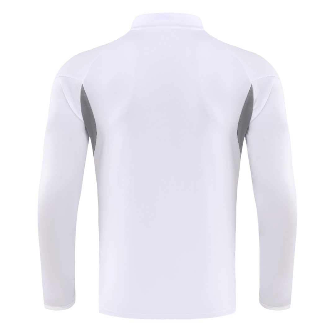Real Madrid 1/4 Zip Joggedress 2025/26 Barn Hvit