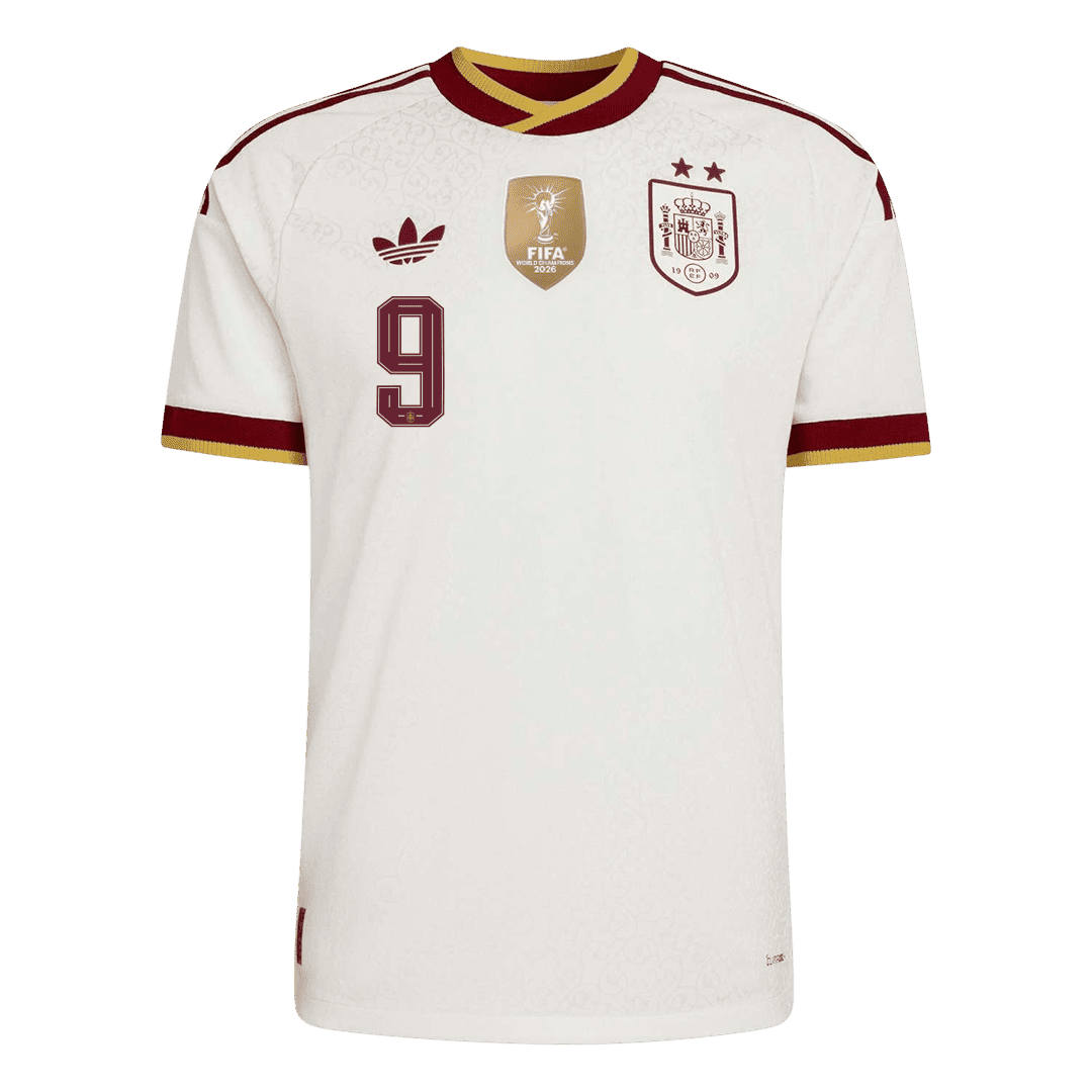 GAVI #9 Spania Bortespillerversjon Jersey World Cup 2026 - Champion
