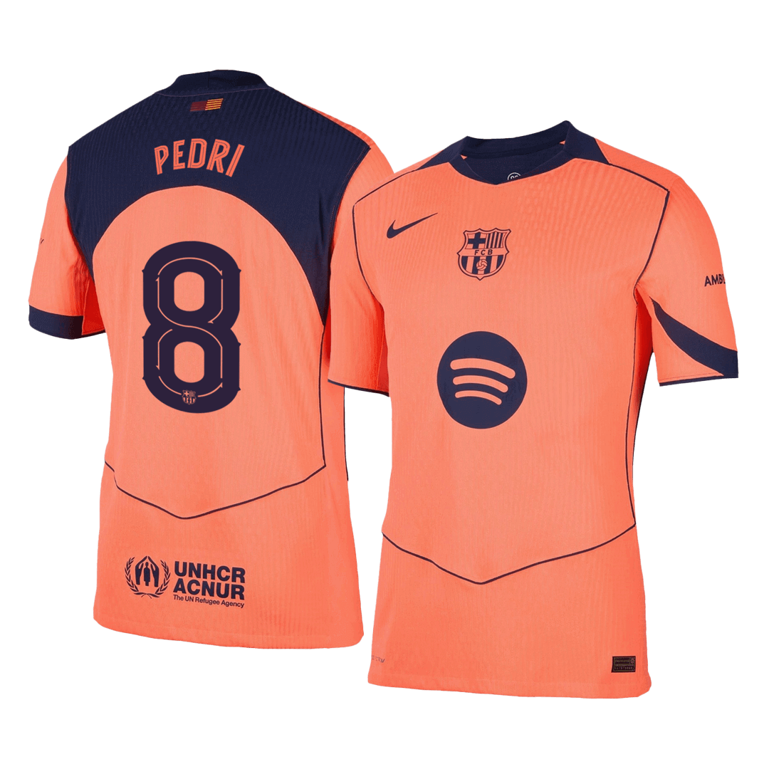 Autentisk fotballdrakt PEDRI #8 Barcelona Third Away 2025/26 - UCL