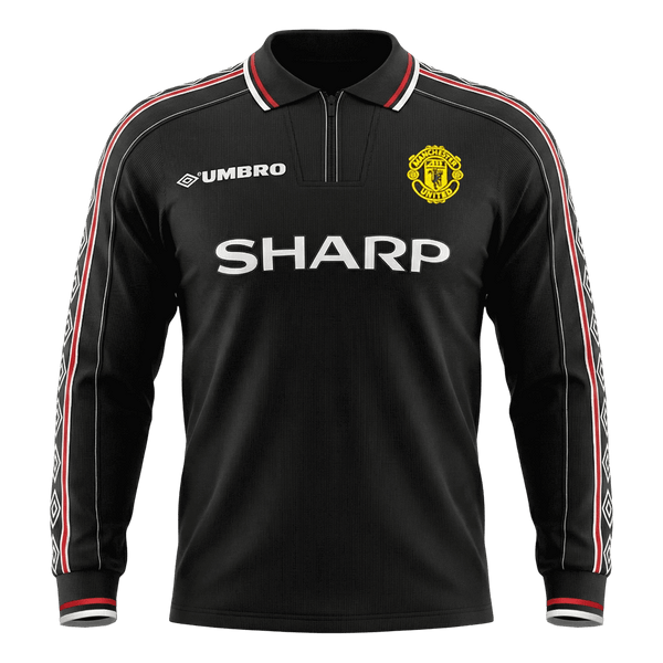 Retro jalkapallopaita Manchester United pitkähihainen vieras 1998