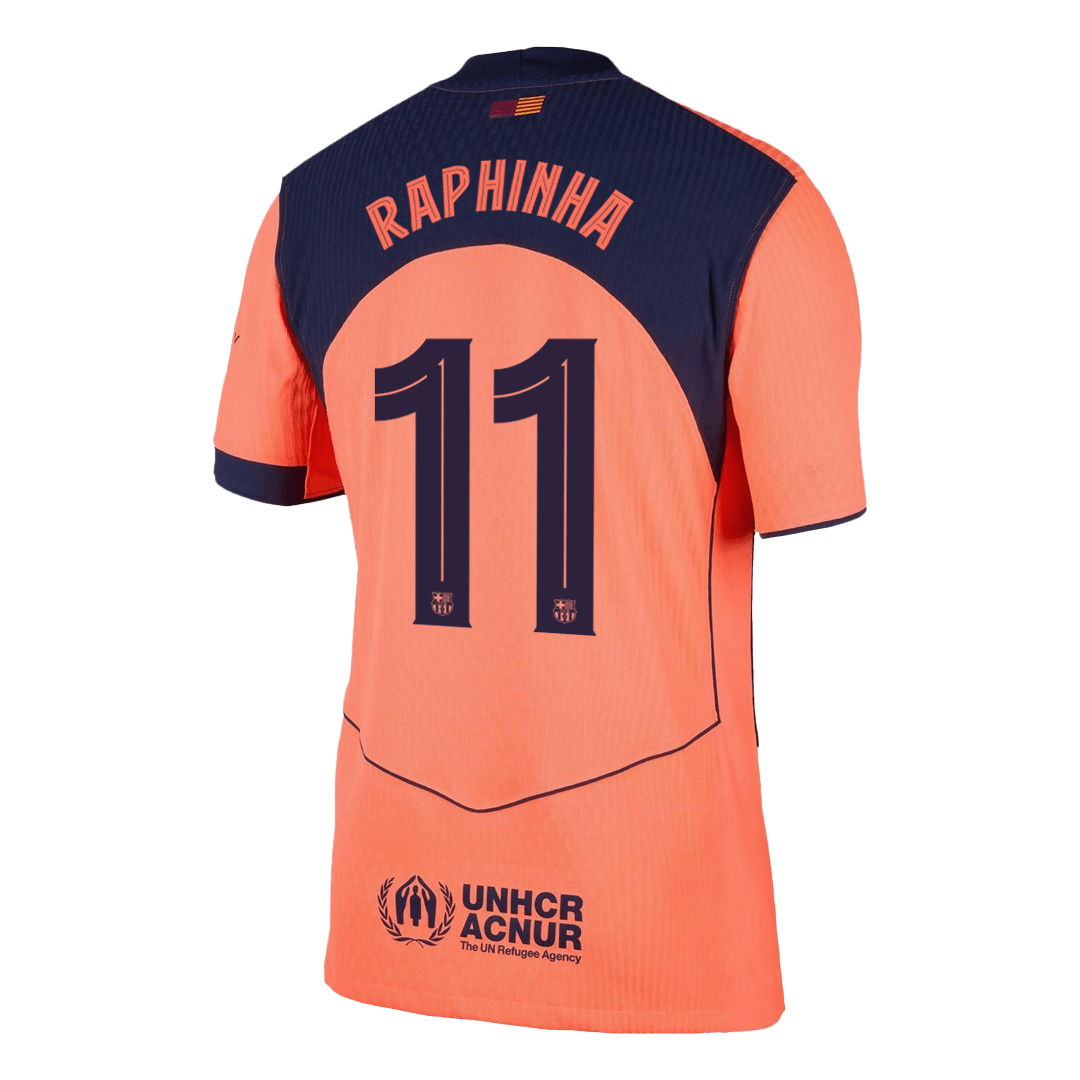 RAPHINHA #11 Barcelona Third Away Autentisk fotballdrakt 2025/26 - UCL