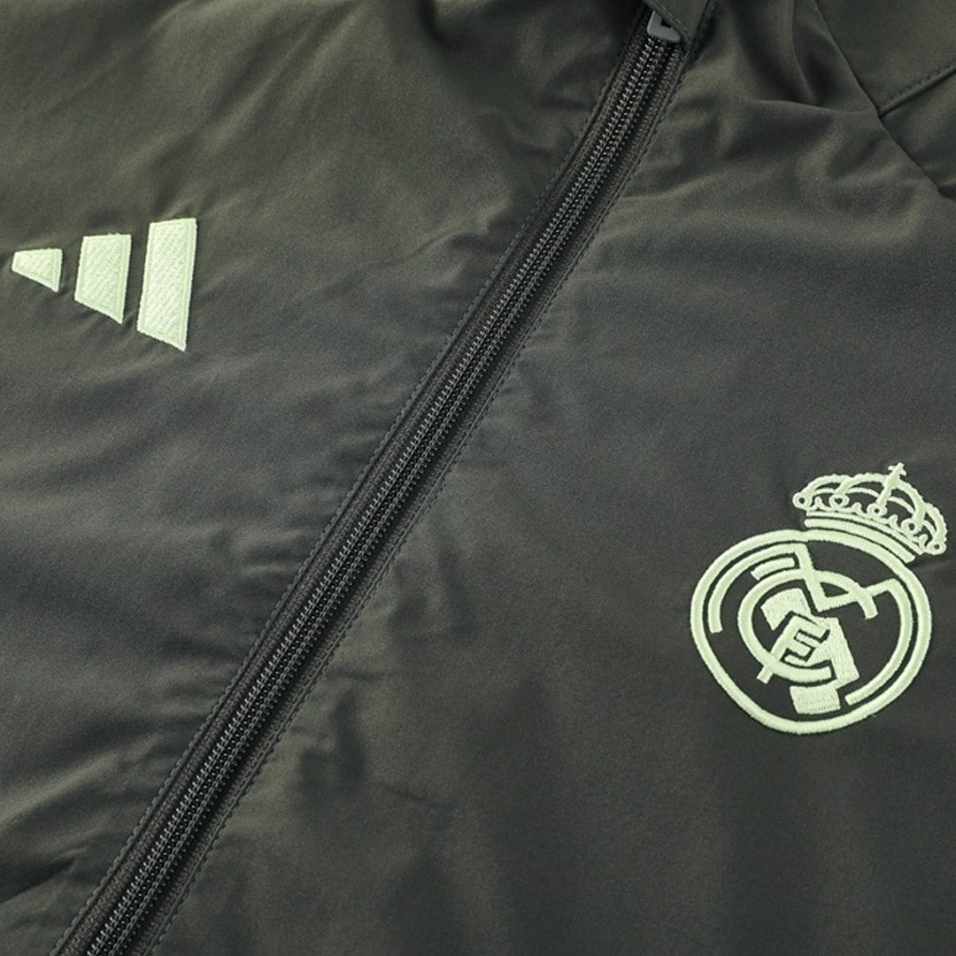 Real Madrid Windbreaker Jacket 2025/26 - Mørkegrønn