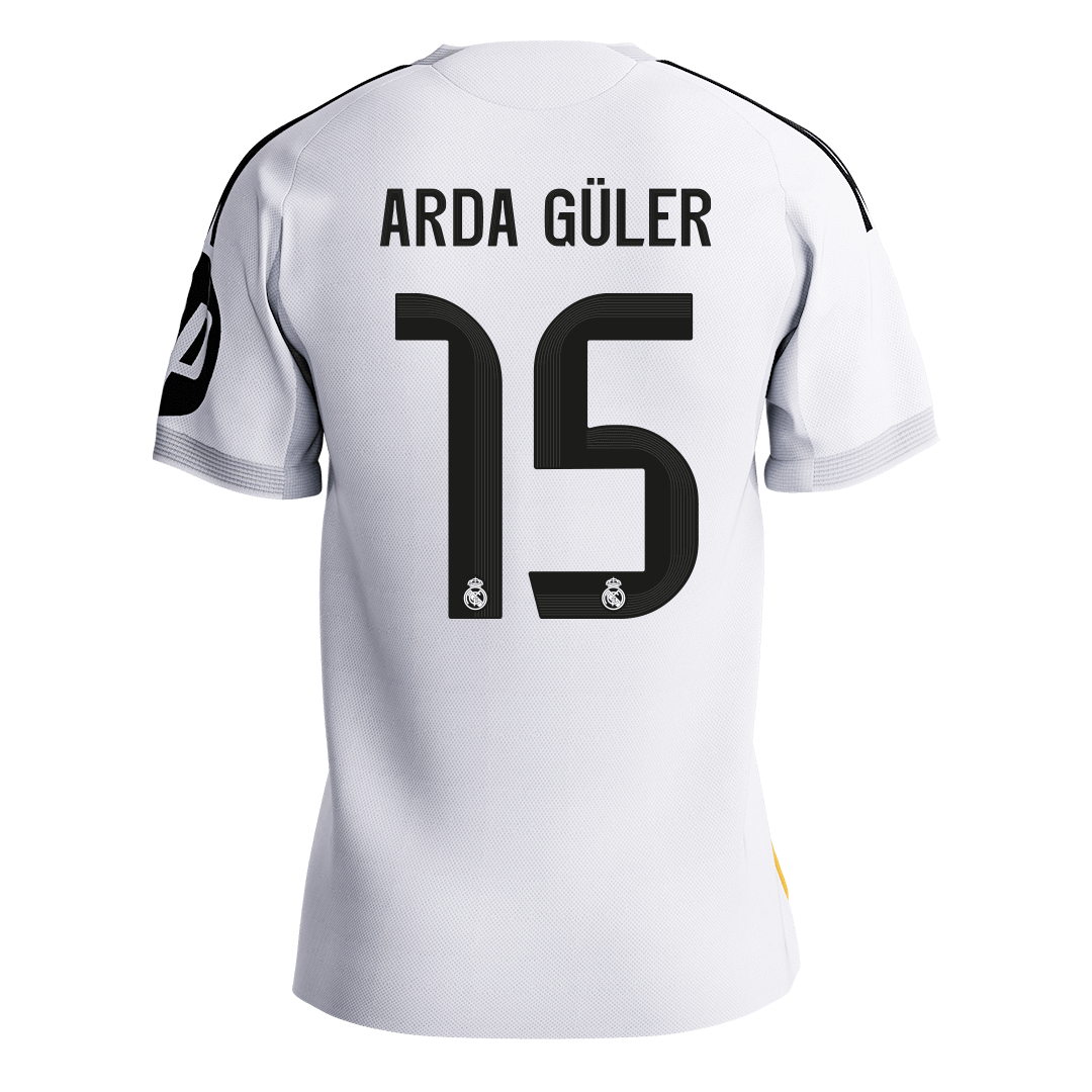 ARDA GüLER #15 Real Madrid Hjemmespillerversjon Trøye 2025/26