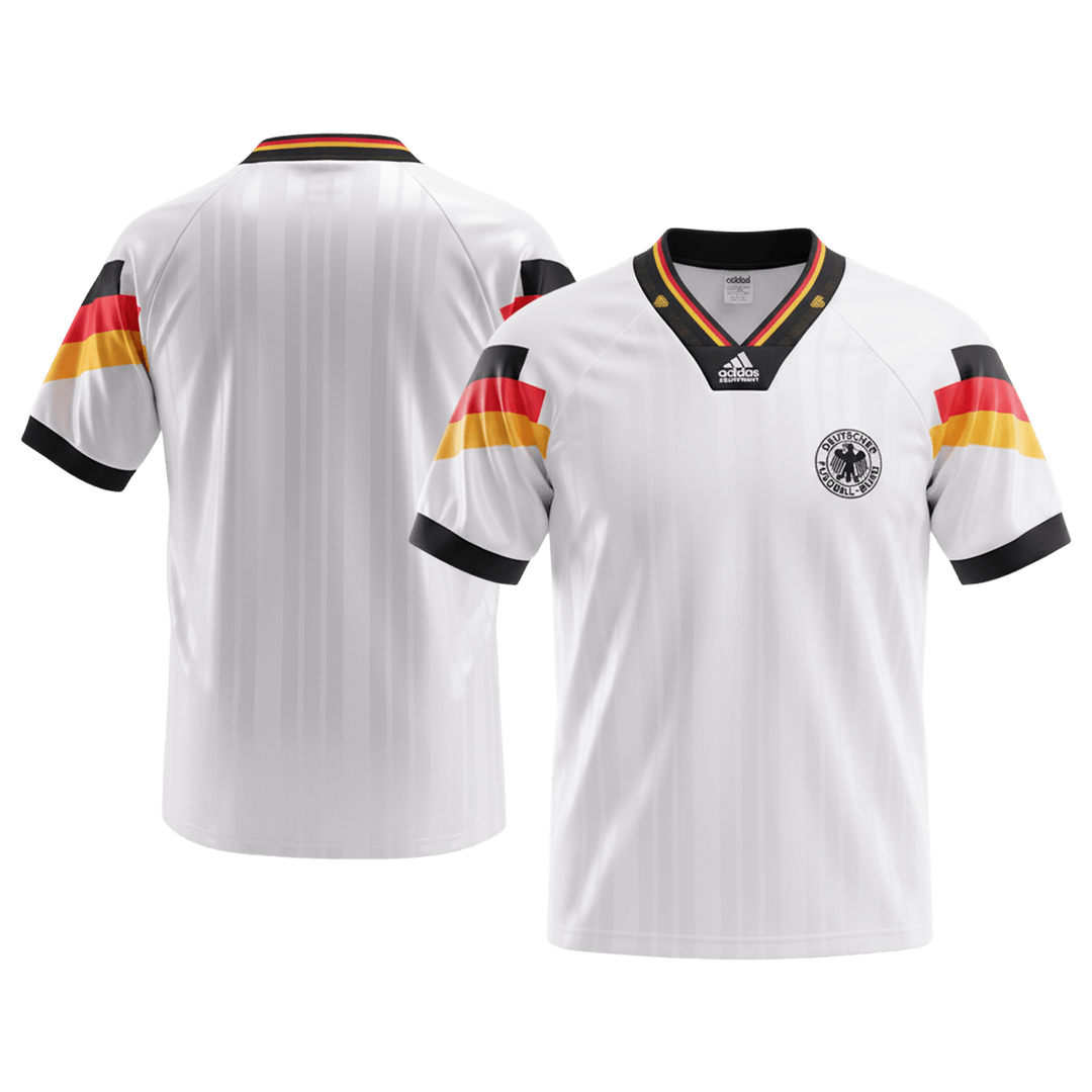 Retro fotballdrakt Tyskland Hjem 1992