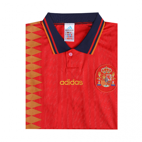Retro Soccer Jersey Spain Home World Cup 1994