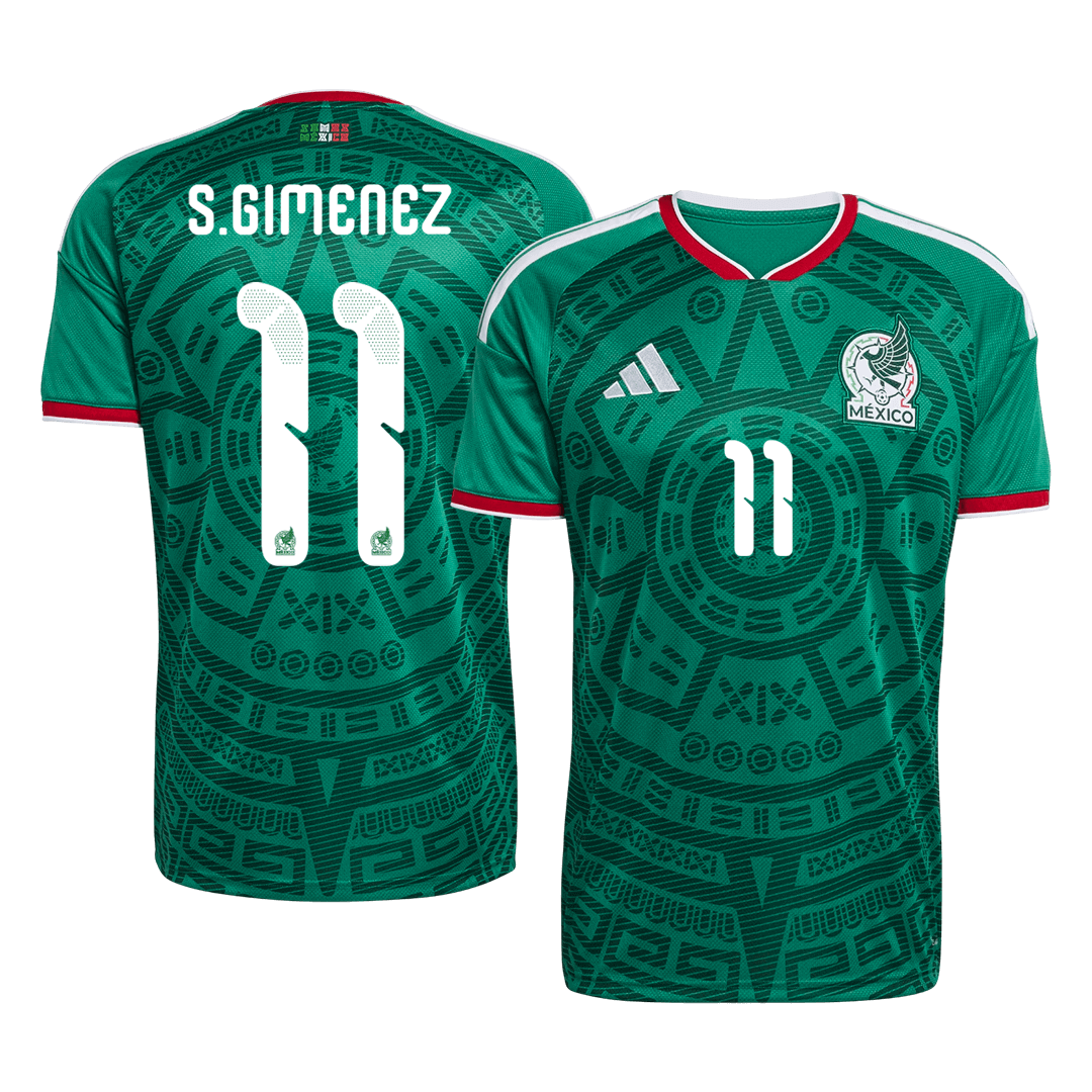 S.GIMENEZ #11 Mexico hjemmefotballdrakt World Cup 2026
