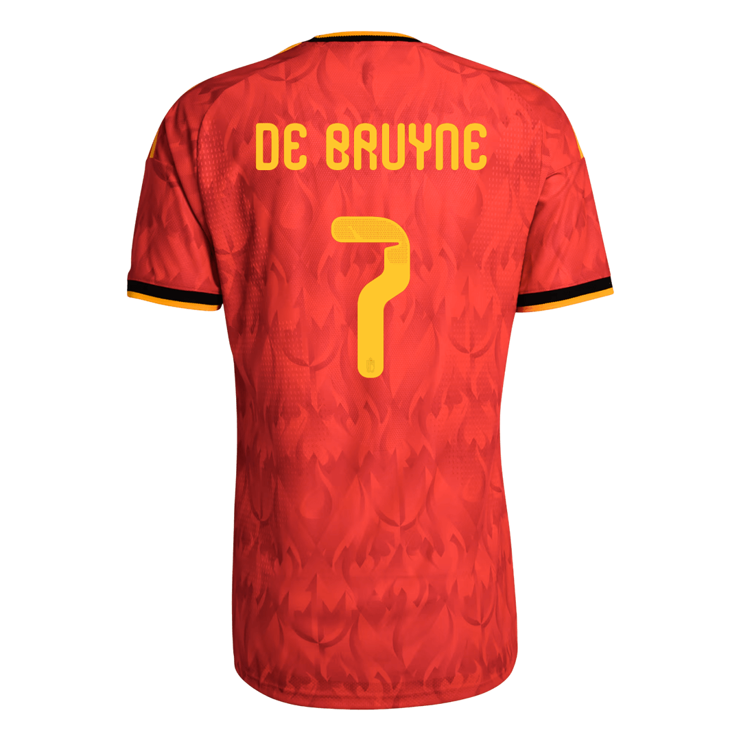 DE BRUYNE #7 Belgia Hjemmespillerversjon Jersey World Cup 2026