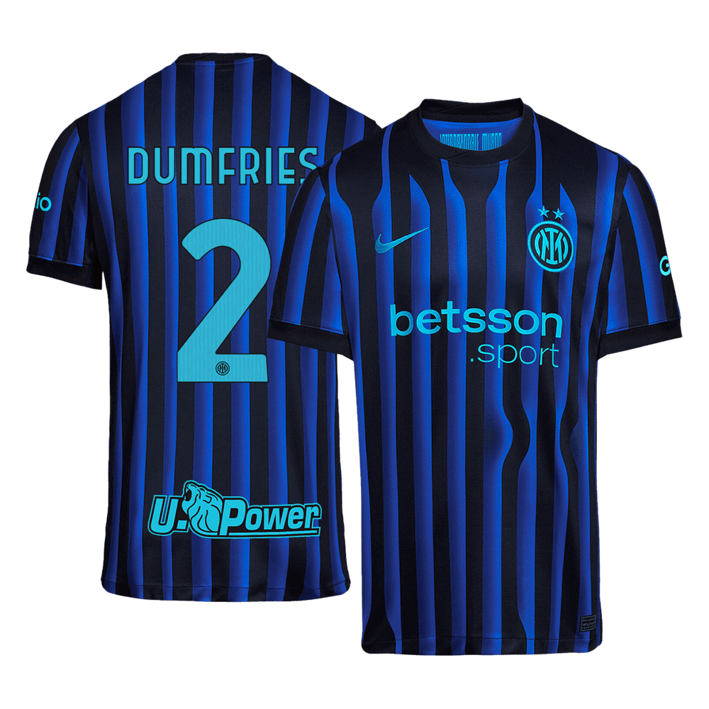DUMFRIES #2 Inter Milan hjemmefotballdrakt 2025/26