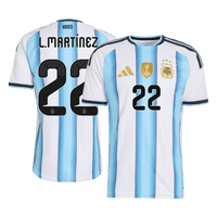 L. MARTINEZ #22 Argentina Hjemmespillerversjon Jersey World Cup 2026