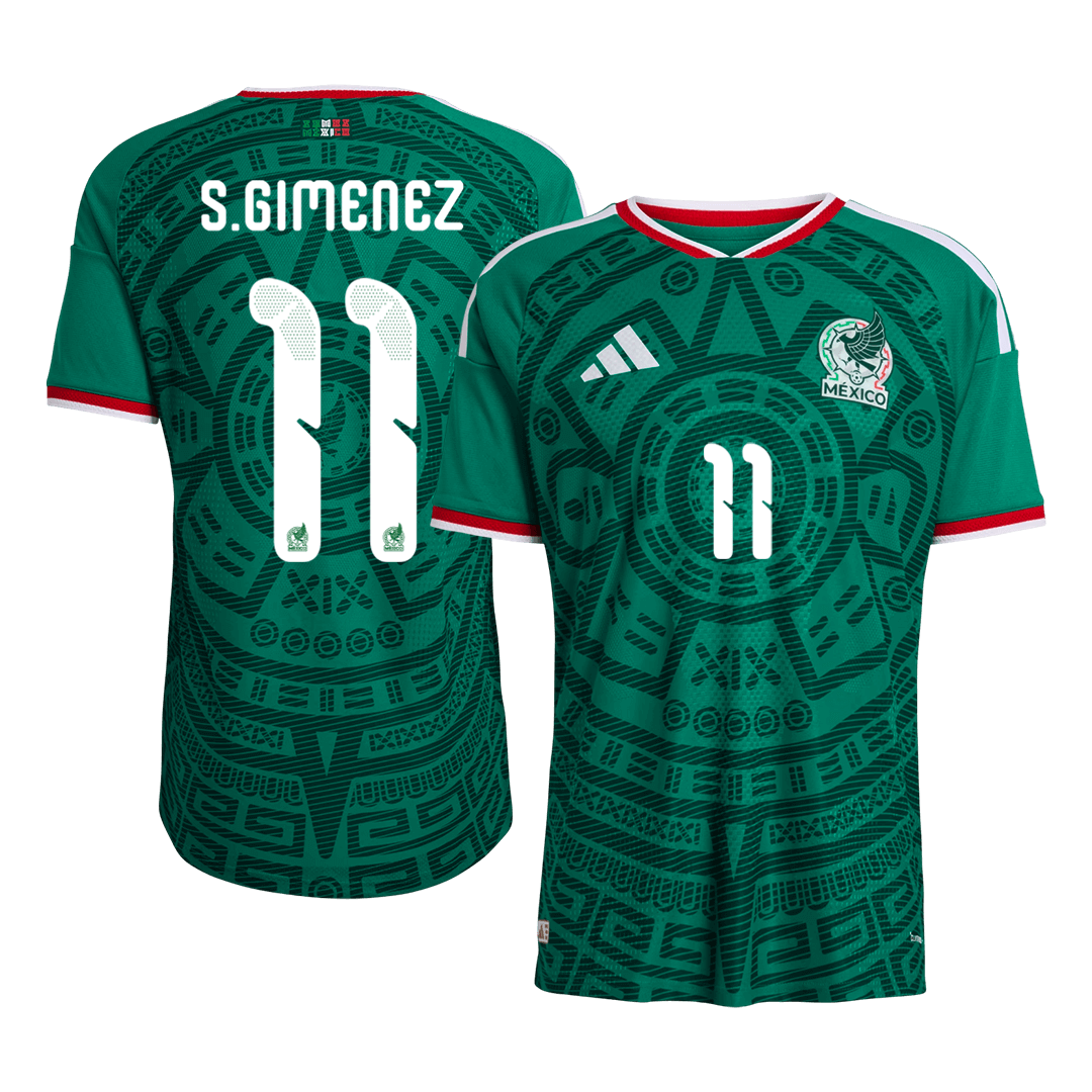 S.GIMENEZ #11 Mexico Hjemmespillerversjon Jersey World Cup 2026