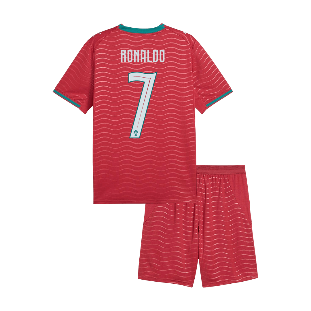 RONALDO #7 Portugal hjemme-VM fotballdrakter for barn 2026