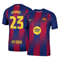 KOUNDE #23 Barcelona hjemme autentisk fotballdrakt 2025/26 - UCL