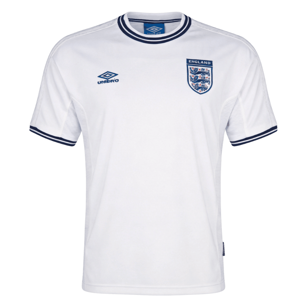 Retro fotballdrakt England hjemme-EM 2000