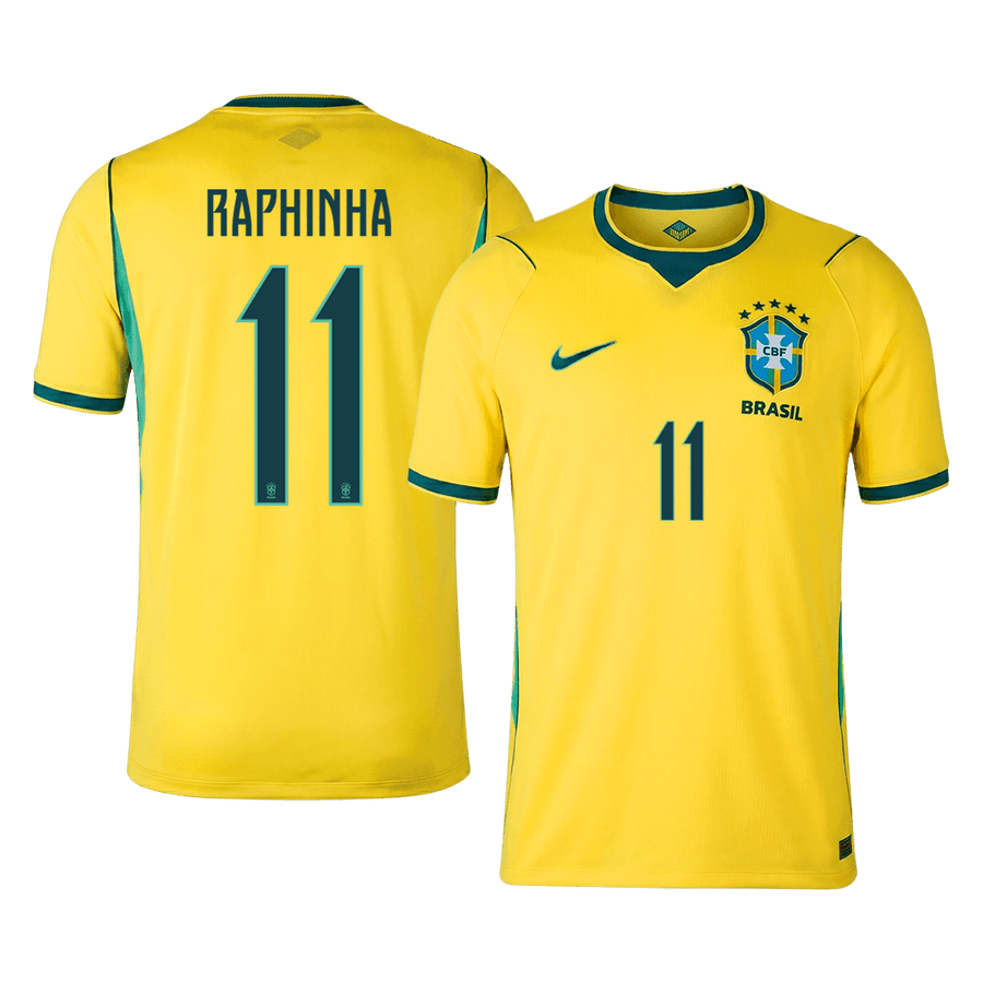 RAPHINHA #11 Brasil hjemmefotballdrakt World Cup 2026